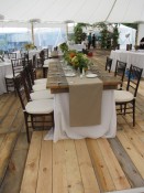 Slideshow Image -  Barn Board flooring and Farm Top Tables